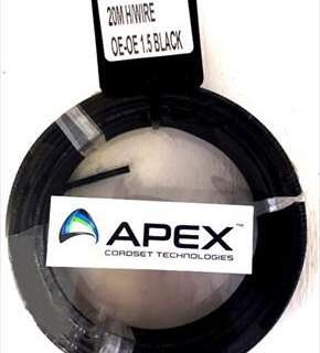 Wire Housewire Prepack  Black 1.5Mm X 20Met