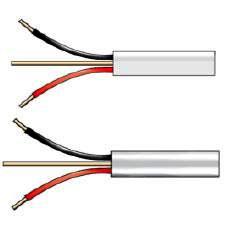 Wire Flat Twin Prepack White 2+E 2.5Mm X 20Met