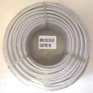 Wire Cabtyre Prepack White 0.75Mm X 3 X 50Met