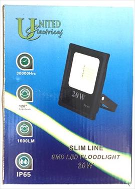 FLOODLIGHT FITTING  20W LED SLIMLINE  30000HRS 1400LM EO41