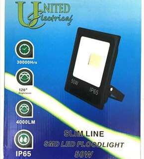 FLOODLIGHT FITTING  50W LED SLIMLINE 30000HRS 3500LM EO41