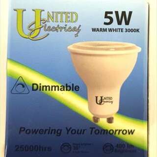 GLOBE DOWNLIGHT LED GU10 DIMMABLE 5W WARM/W 30000K 560L