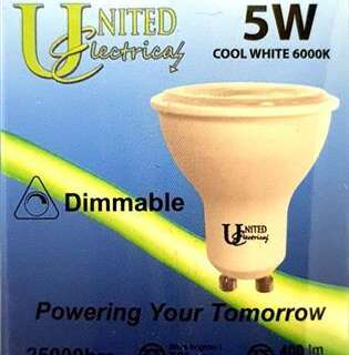 GLOBE DOWNLIGHT LED GU10 DIMMABLE 5W COOL/W 60000K 560L