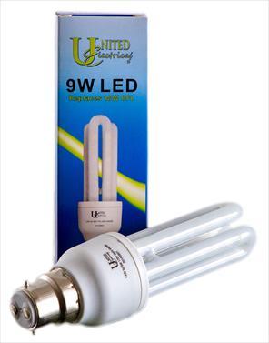 GLOBE E27 LED 9W 3U UNITED ES COOL WHITE