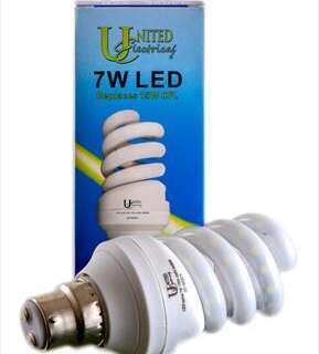 Globe Led Spiral 7W B22 United Bc