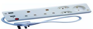 MULTIPLUG 5 WAY WITH 2 USB UMB - 05USB