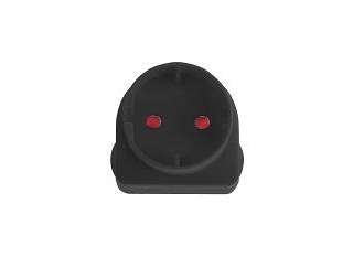 ADAPTOR SCHUKO BLACK E/MATE