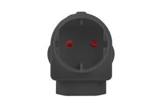 ADAPTOR EURO/SCHUKO BLACK E/MATE