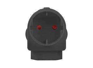 ADAPTOR EURO/SCHUKO BLACK E/MATE