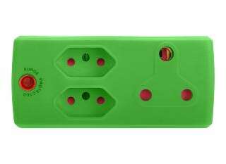 ADAPTOR 1X16A+2X5A GREEN E/MATE XXX