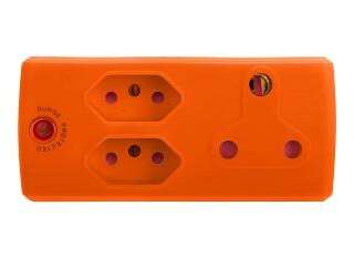 ADAPTOR 1X16A+2X5A ORANGE E/MATE XXX