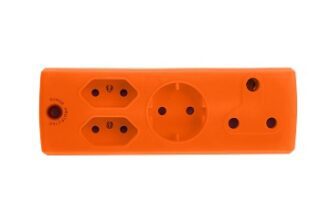 ADAPTOR 1X16A+2X5A+1XSK ORANGE E/MATEXXX