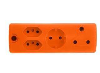 ADAPTOR 1X16A+2X5A+1XSK ORANGE E/MATEXXX
