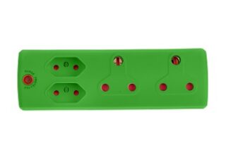 ADAPTOR 2X16A+2X5A GREEN E/MATE XXX