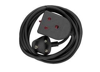EXTENSION LEAD 16A  3M BLACK E/MATE