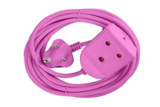EXTENSION LEAD 16A  5M PINK E/MATE XXX