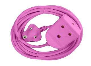 EXTENSION LEAD 16A  5M PINK E/MATE XXX