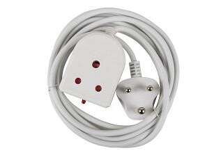 EXTENSION LEAD 10A  3M WHITE E/MATE