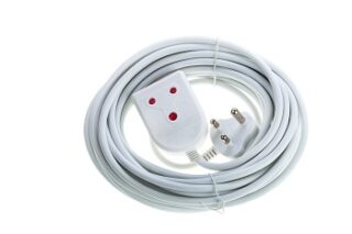 EXTENSION LEAD 10A 10M WHITE E/MATE