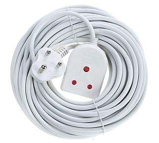 EXTENSION LEAD 10A 20M WHITE E/MATE