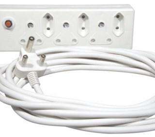 MTS MULTIPLUG 6WAY 3X16A 3X5A+5M CORD