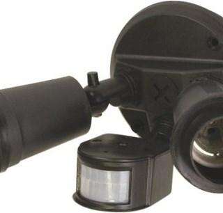 Elec Mts Floodlight Twin W/Sensor Par38