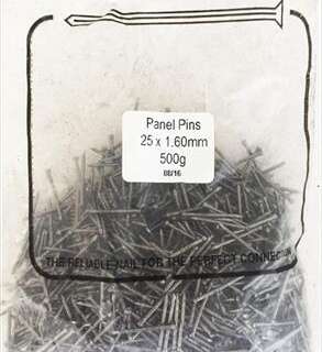 Nail Panel Pins 25Mm 500Gr Pack