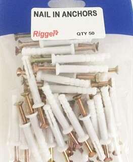 Nail In Anchors Blist 6X 55 Pkt50
