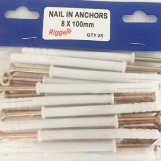 NAIL IN ANCHORS BLIST 8X100 PKT25