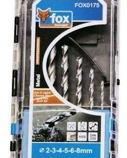 DRILL SET FOX HSS  P/6 F/G PRO 2-8MM