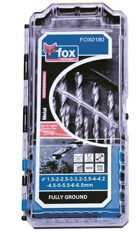 DRILL SET FOX HSS P/13 F/G PRO 1.5-6.5MM