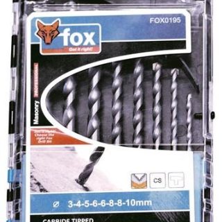 DRILL SET FOX MASONRY P/8 PRO 3-10MM