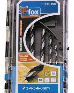 DRILL SET FOX WOOD BRAD PRO P/5 3-8MM