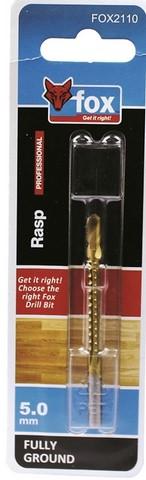 DRILL BIT FOX WOOD F/G RASP PRO 5.0X86MM