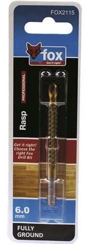 DRILL BIT FOX WOOD F/G RASP PRO 6.0X90MM