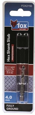 DRILL STUB FOX HSS HEX  4.0X53MM XXX