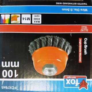 WIRE CUP FOX TWIST M14 100MM(GRINDER)