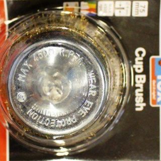WIRE CUP FOX CRIMPED COURSE 75MM(DRILL)