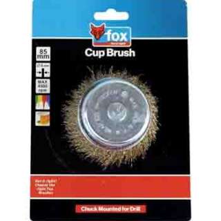 WIRE CUP FOX CRIMPED COURSE 85MM(DRILL)