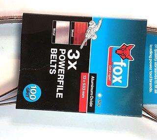 ABR FOX BELT  10X457MM P/3 FINE