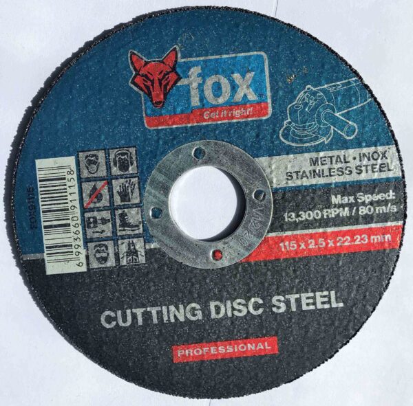 DISC FOX CUT S/STEEL PRO 115X2.5MM