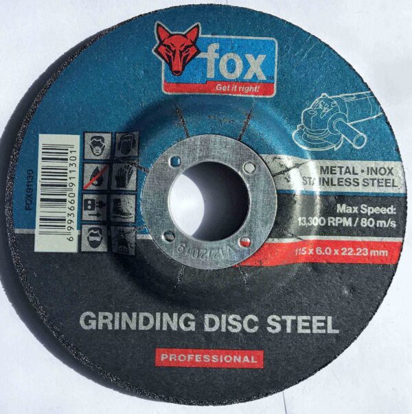 DISC FOX GRIND S/STEEL PRO 115X6.0MM