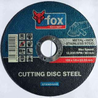 DISC FOX CUT STEEL STD 125X1.6MM