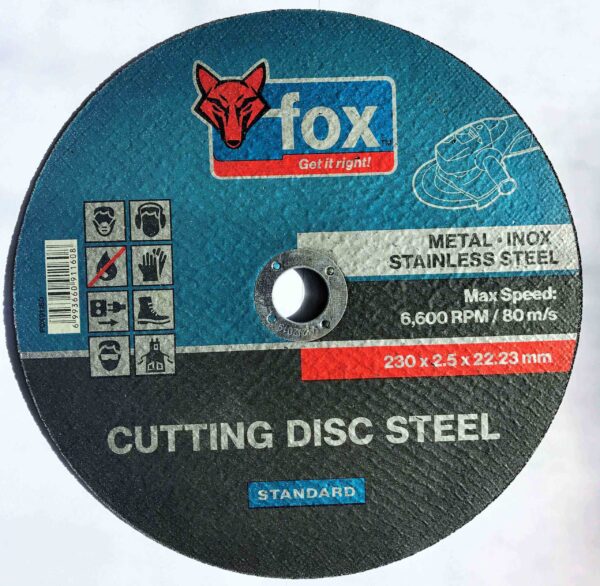DISC FOX CUT STEEL STD 230X2.5MM