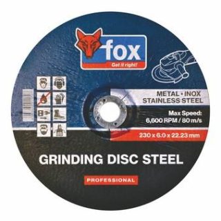 DISC FOX GRIND STEEL 230X6.0MM PRO