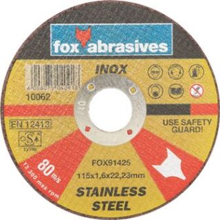 DISC FOX CUT S/STEEL 115X1.6MM