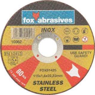 DISC FOX CUT S/STEEL 115X1.6MM