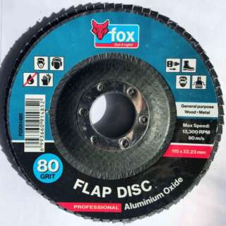 Fox Flap Disc 115Mm Alu/Oxide 80G Pro