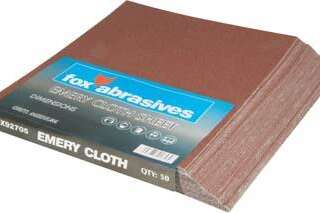 ABR FOX SHT EMERY CLOTH MED P/50