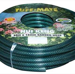 HOSE GARDEN REINFORCED 6 YEAR 12.0MM* 30MT INCL/FITT (MIN 5)